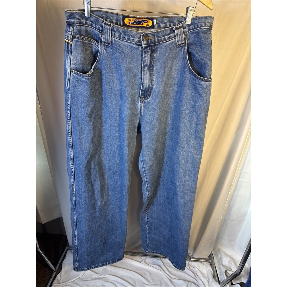 VTG 26 Red Men‎ Wide Leg Skater Street Wear Jnco Style Size 36x34